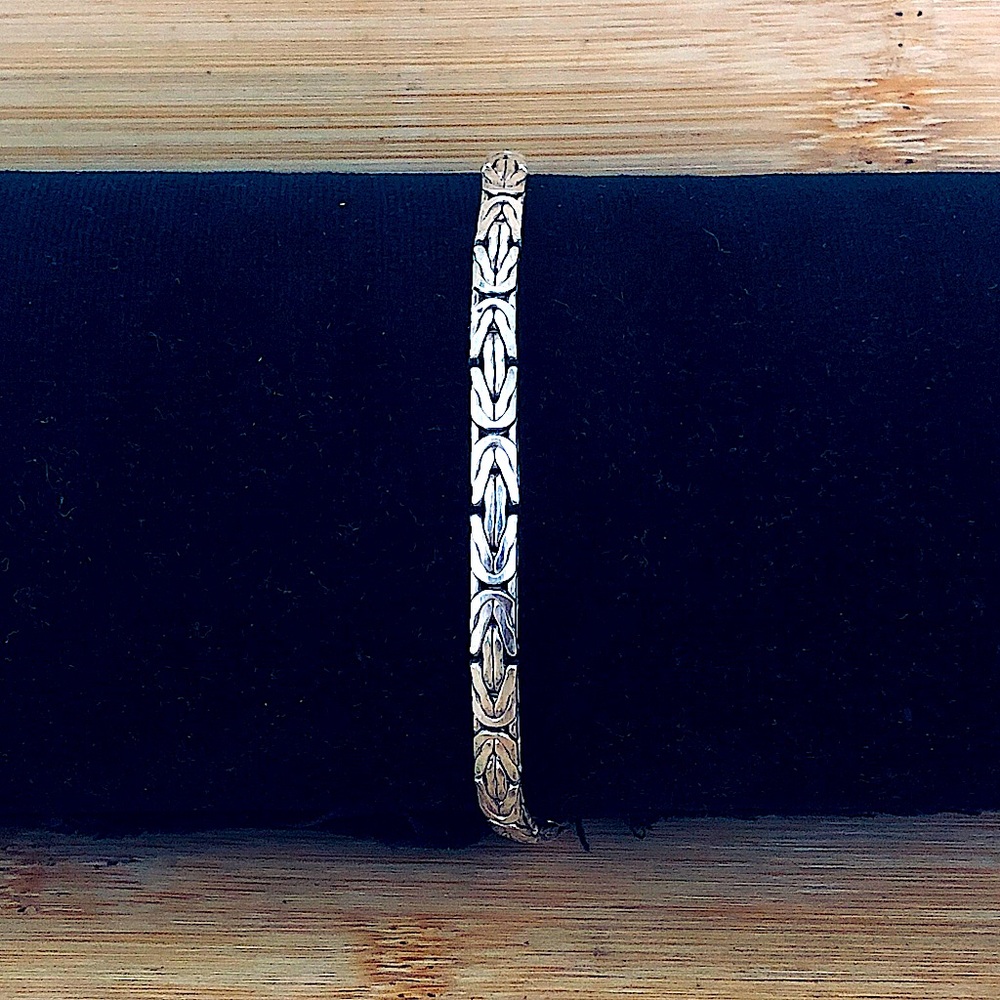 $108 Italian Byzantine Estate 9 Inch Bracelet Marked MILOR 925 ITALY